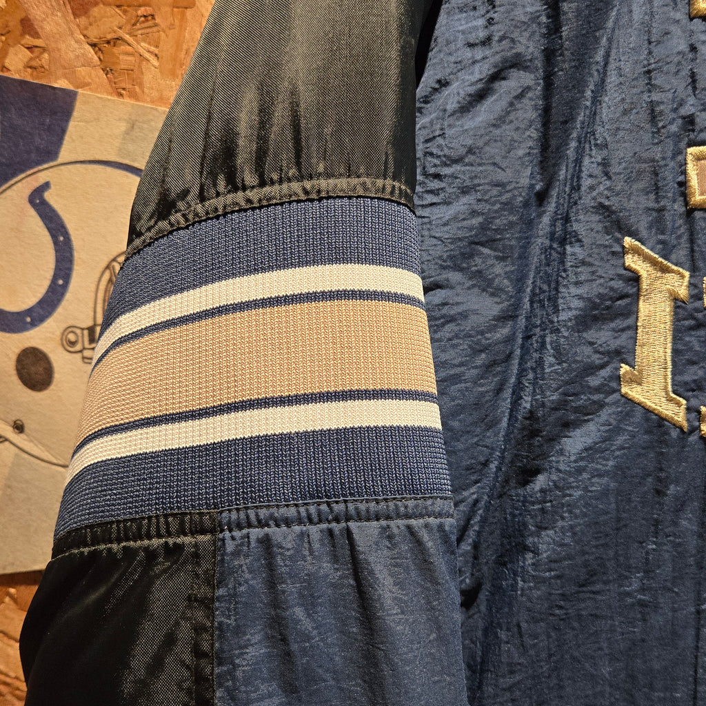 VTG Starter Notre Dame Puffer Jacket Half Zip, Button: Large