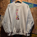 VTG Velva Sheen Mickey Mouse White Sweatshirt Disney: XL