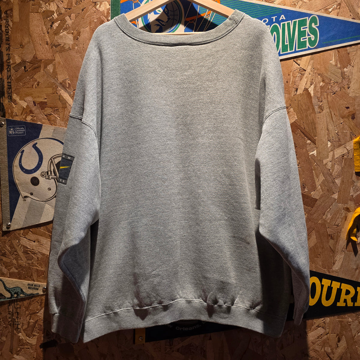 VTG 90's Nike Michigan Wolverines Football Sweatshirt Swoosh: XXL