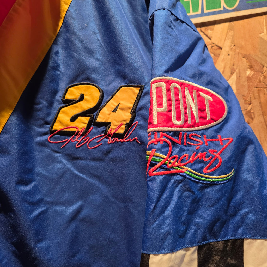 VTG Jeff Gordon Nascar Racing Team Nutmeg Full Zip Jacket Mens: Large