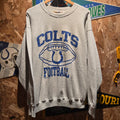 VTG 1996 Indianapolis Colts Gray Sweatshirt Champion Made In USA: Large
