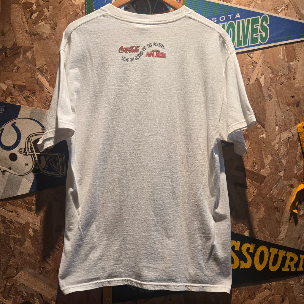 VTG St. Louis Cardinals Matt Morris & Mike Matheny " Strike 'Em Out Throw 'Em Out T-Shirt: Large