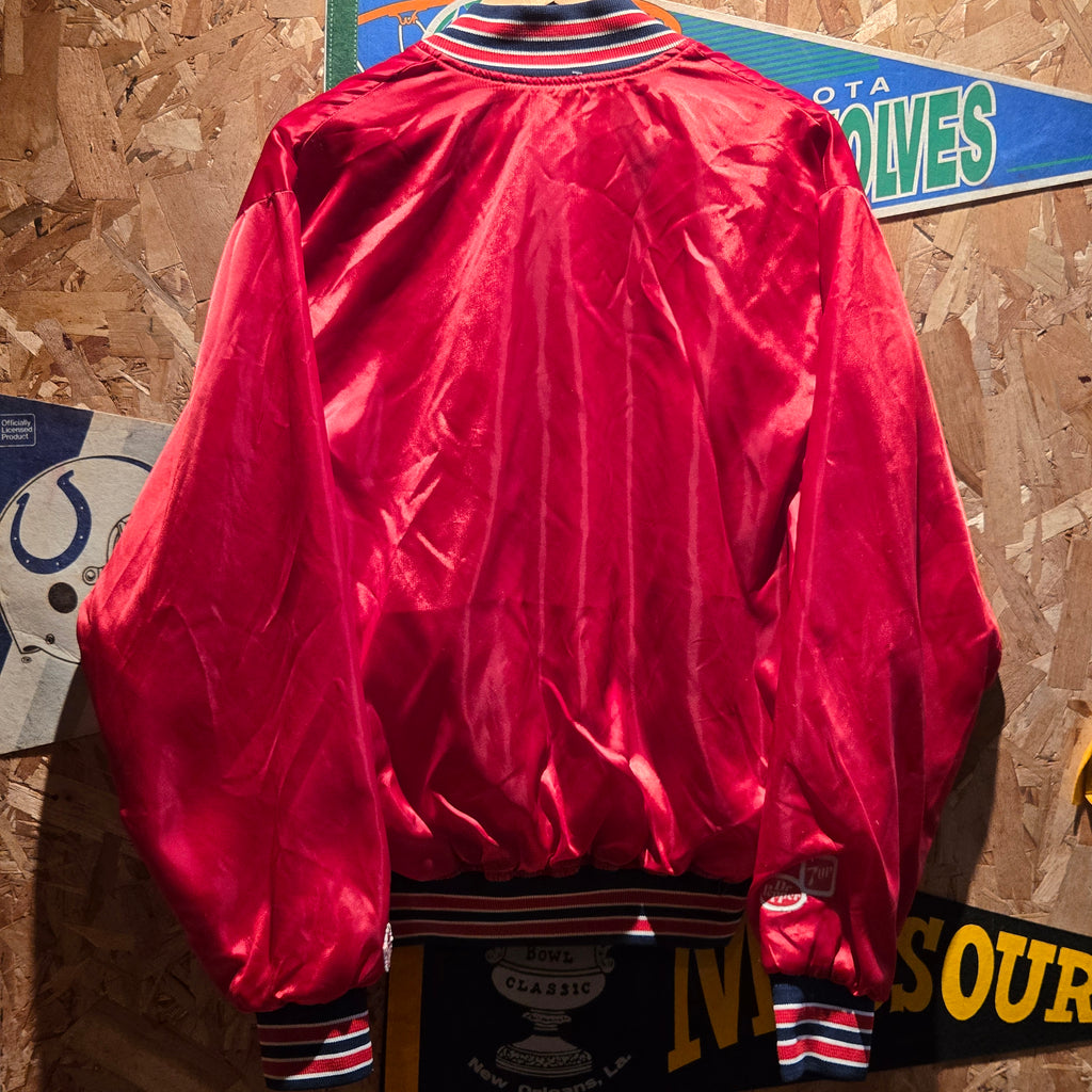 Vintage 90s MLB St Louis Cardinals Baseball Satin Jacket: Large
