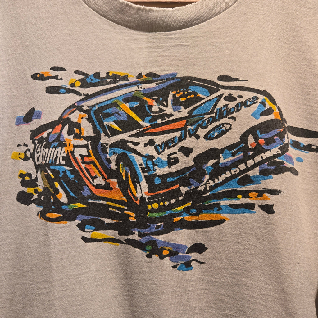 VTG Valvoline Mark Martin White T-Shirt Single Stitch: XL
