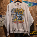 VTG University Of Kentucky Wildcats Crazy Color Sweatshirt Banned Logo: Large