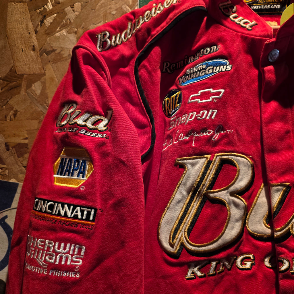 VTG NASCAR Chase Authentics Dale Earnhardt Jr Budweiser Racing Jacket: Large