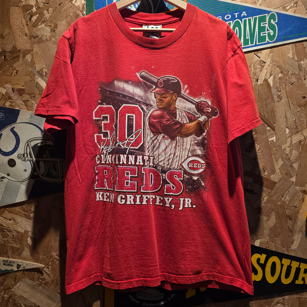2009 Ken Griffey Jr Cincinnati Reds Red T-Shirt: Large