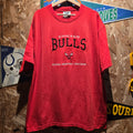 VTG Chicago Bulls NBA Red T-Shirt Lee Sports: XL