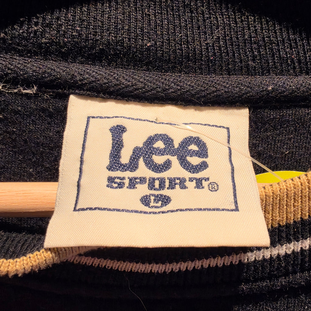 VTG Lee Sport Pittsburgh Penguins NHL Embroidered Black Sweatshirt: Large