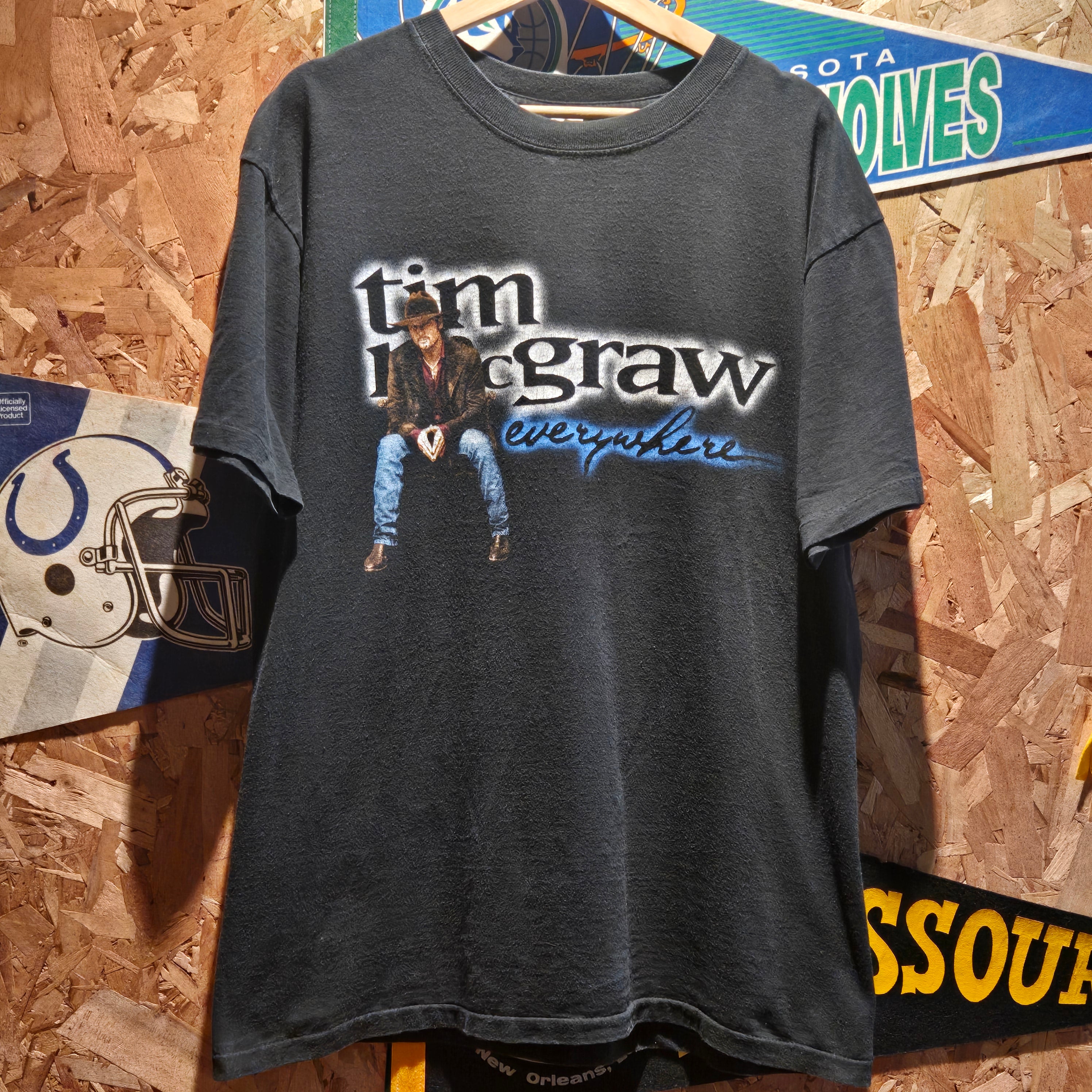 Vintage Tim McGraw 1997 Everywhere Tour T-Shirt Single Stitch: Large