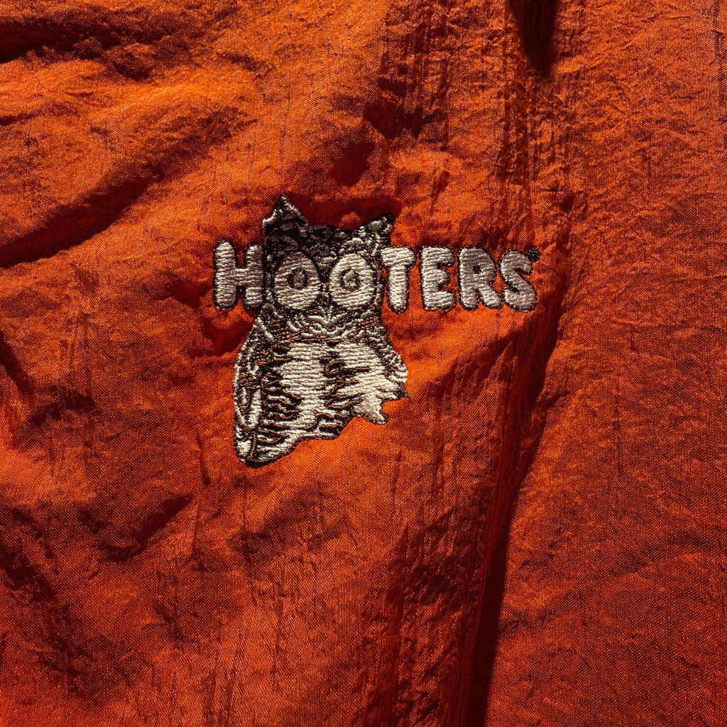 VTG Hooters Orange Windbreaker: Large