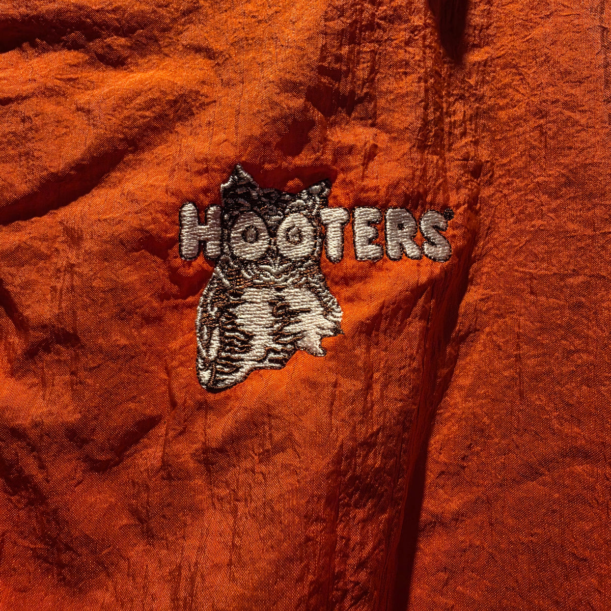 VTG Hooters Orange Windbreaker: Large