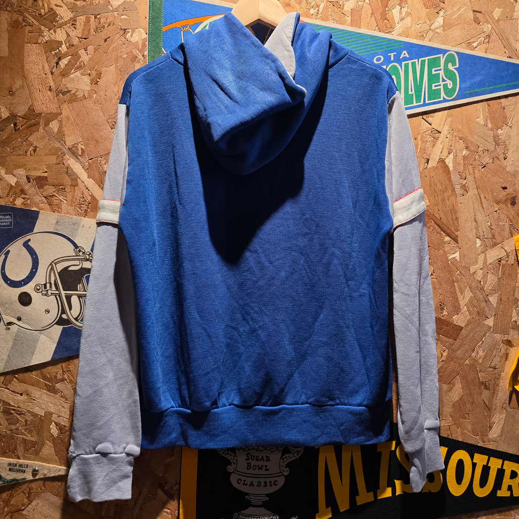 VTG 80's Converse Blue White Striped Hoodie: Large