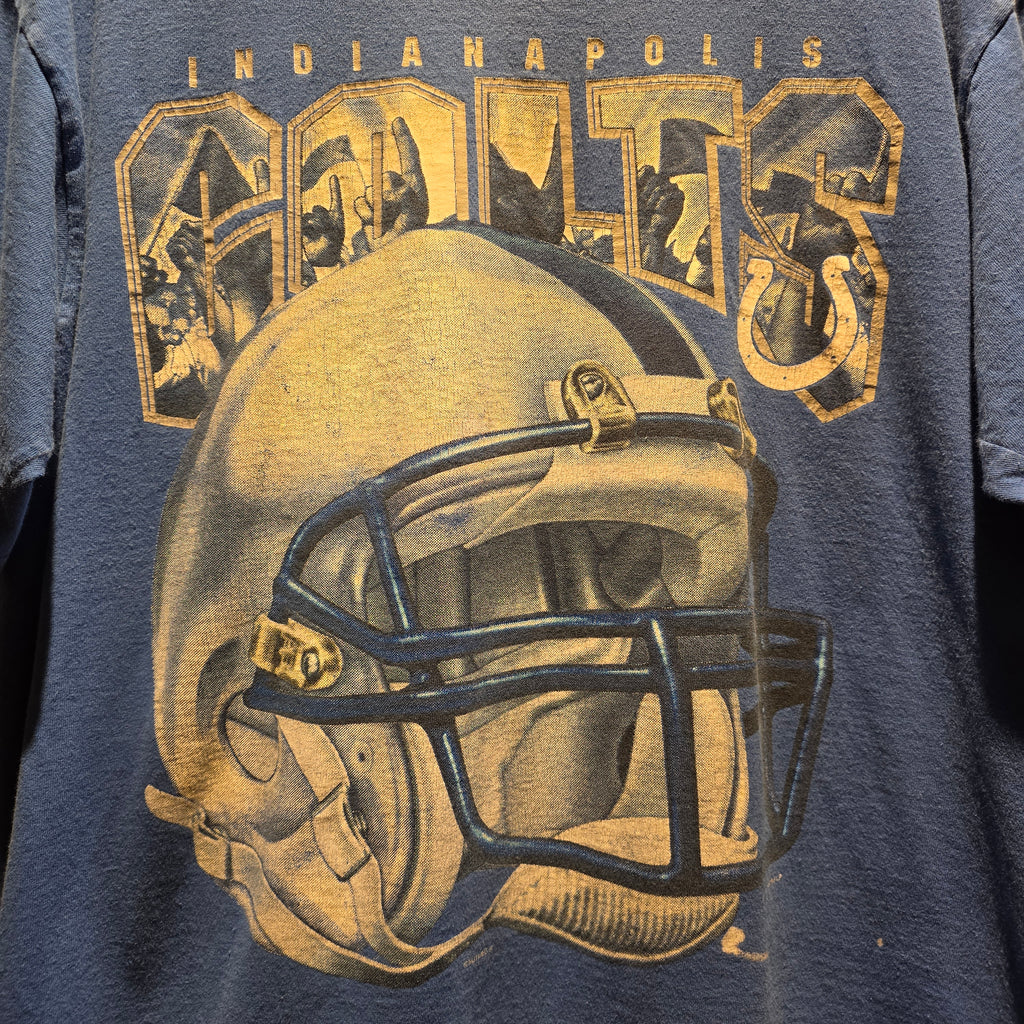 VTG 1997 Indianapolis Colts Blue T-Shirt Lee Sports: XL