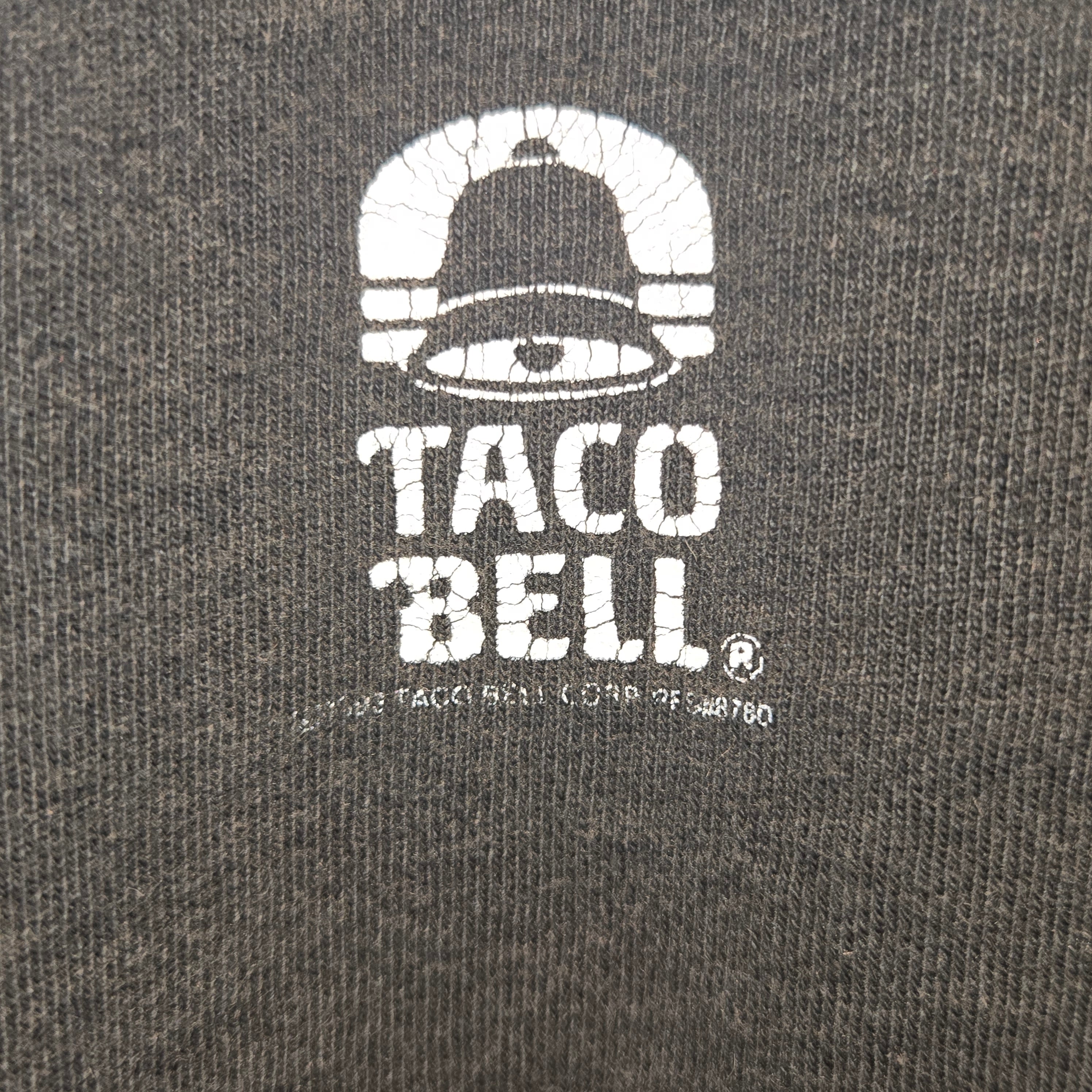 VTG Taco Bell Rocky & Bullwinkle Promo T-Shirt 1991 USA Black: 2XL
