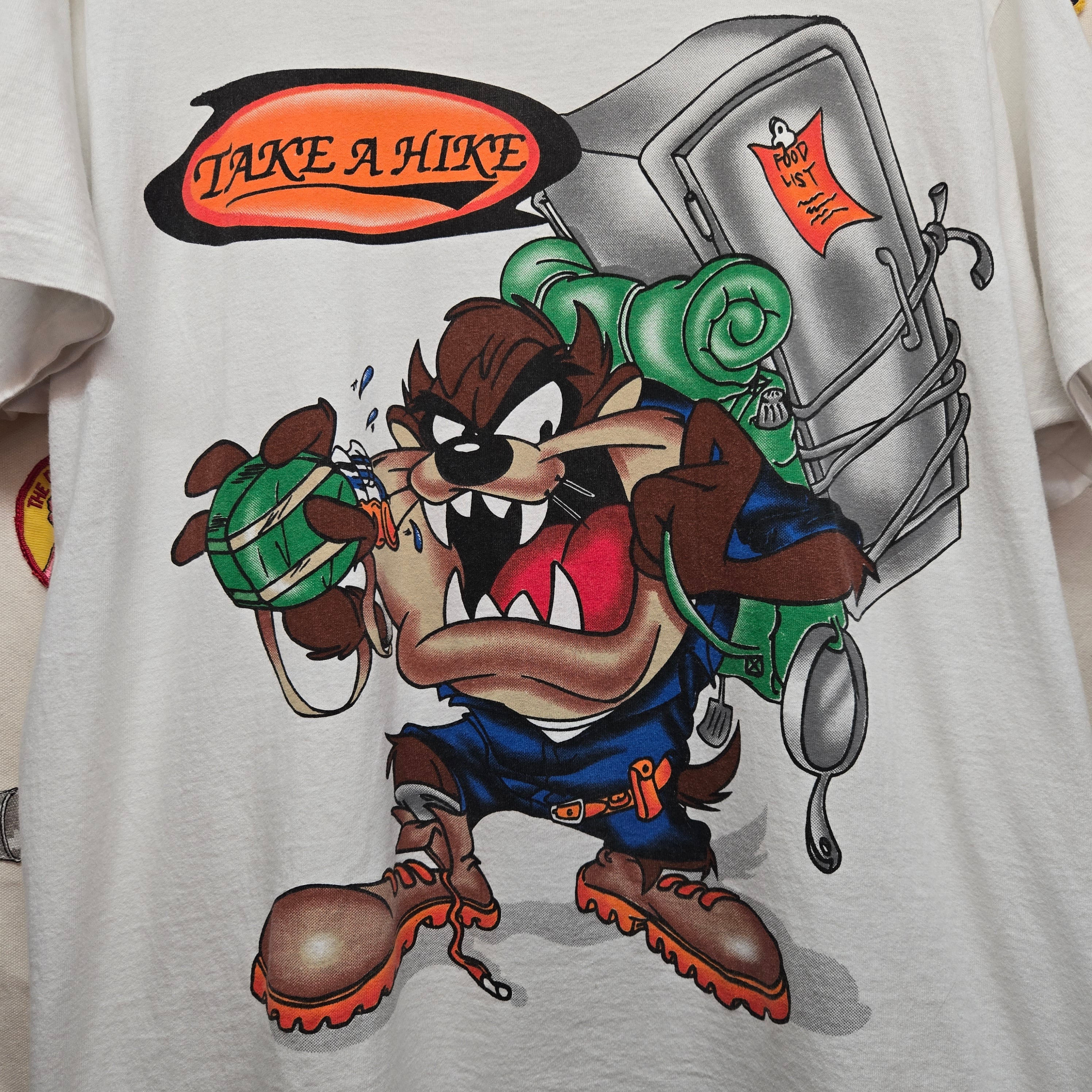 VTG Taz Looney Tunes Take A Hike Graphic T-Shirt: Large