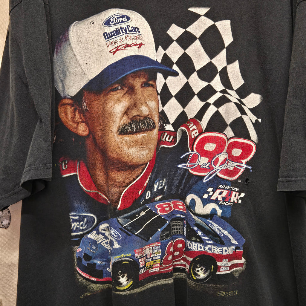 VTG Dale Jarrett #88 Black T-Shirt: 2XL