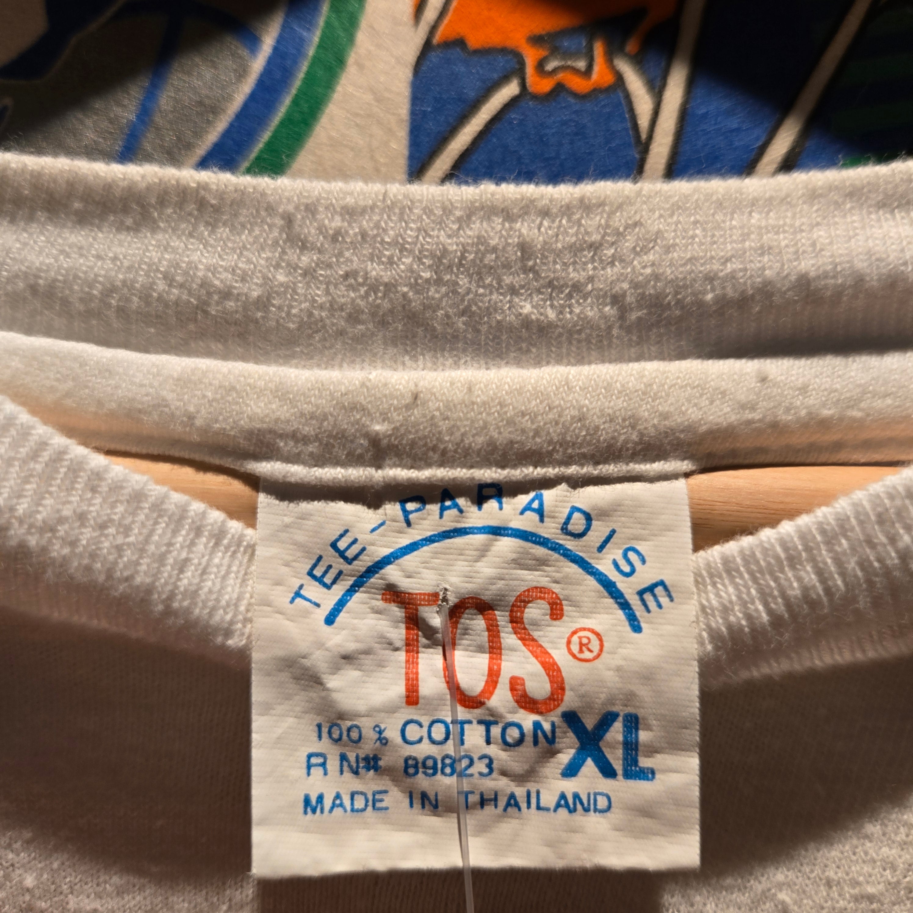 VTG 1997 Bill Clinton Al Gore Presidential Inauguration White Graphic T-Shirt: XL
