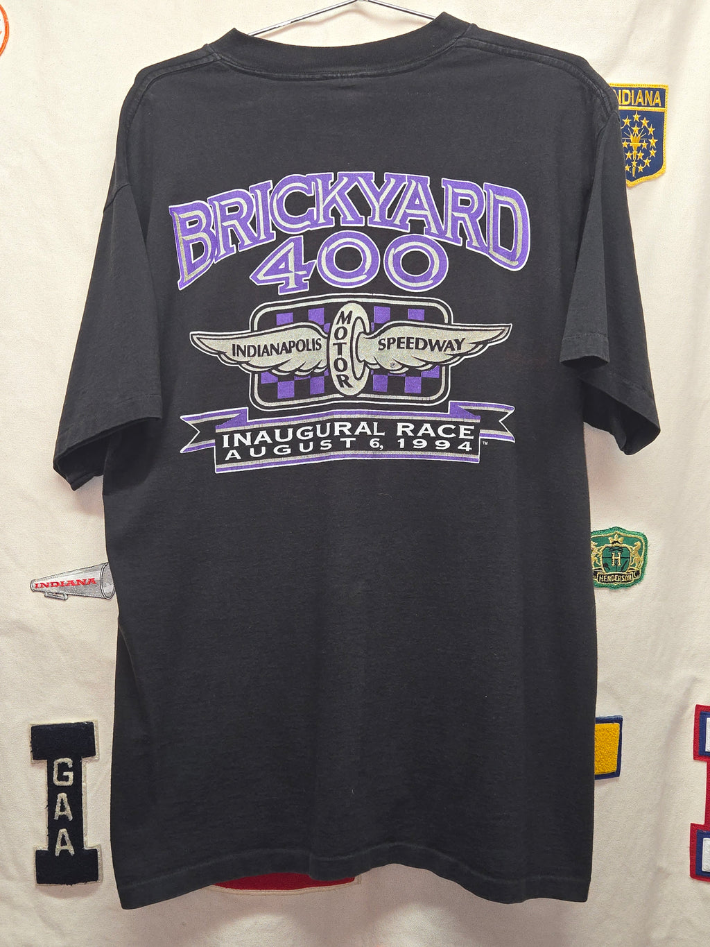 VTG 1994 Brickyard 400 Black T-shirt "The Tradition Begins" XL