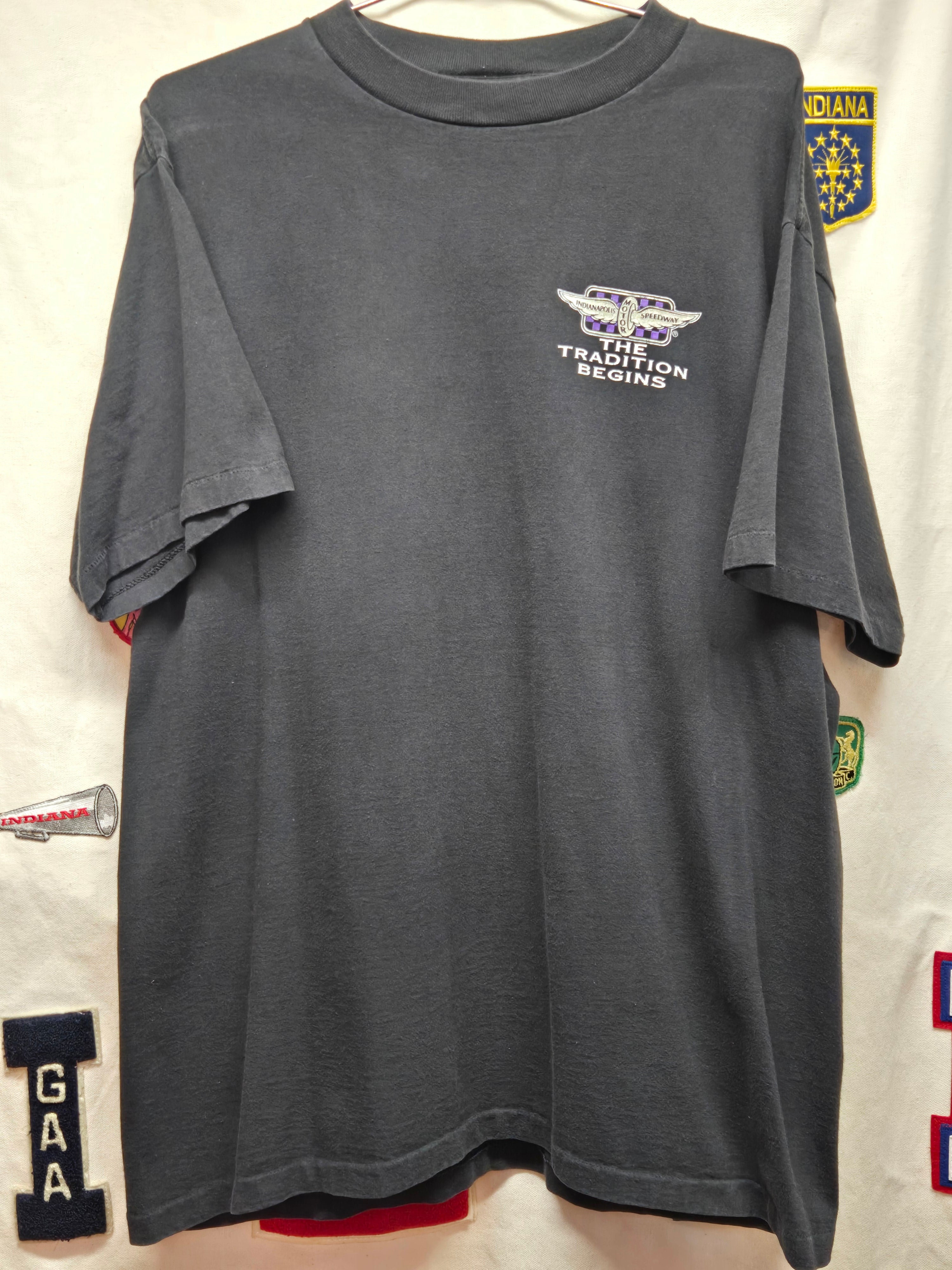 VTG 1994 Brickyard 400 Black T-shirt "The Tradition Begins" XL