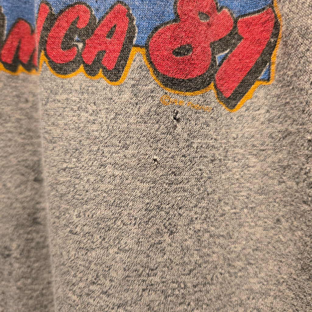 VTG 1981 Foghat Touring America Grey T-shirt: Large