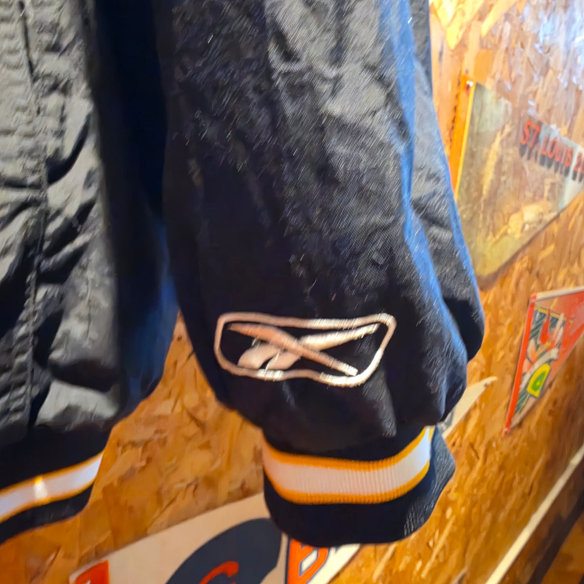 VTG Pittsburgh Steelers Reebok NFL Puffer Jacket Big Logo Mens: XL