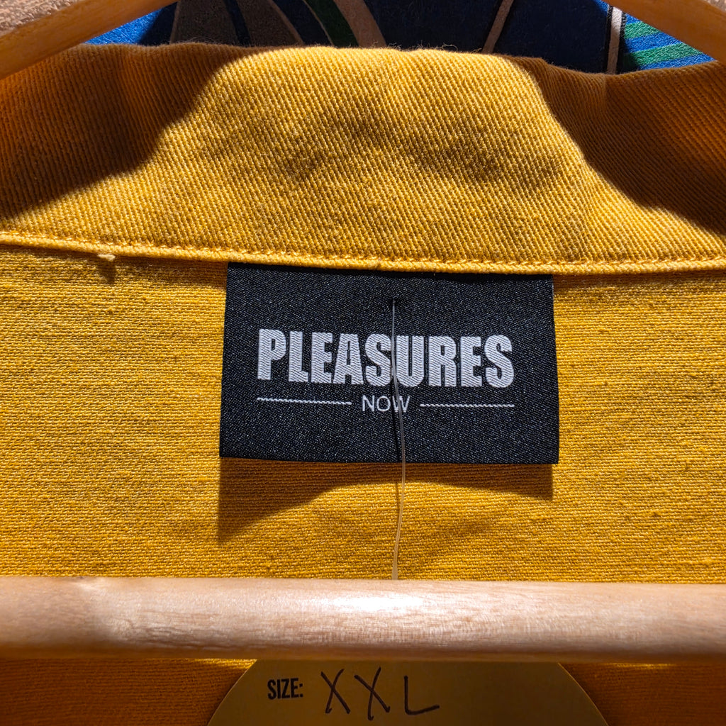 Pleasures Zip Jacket Yellow Pockets: XXL