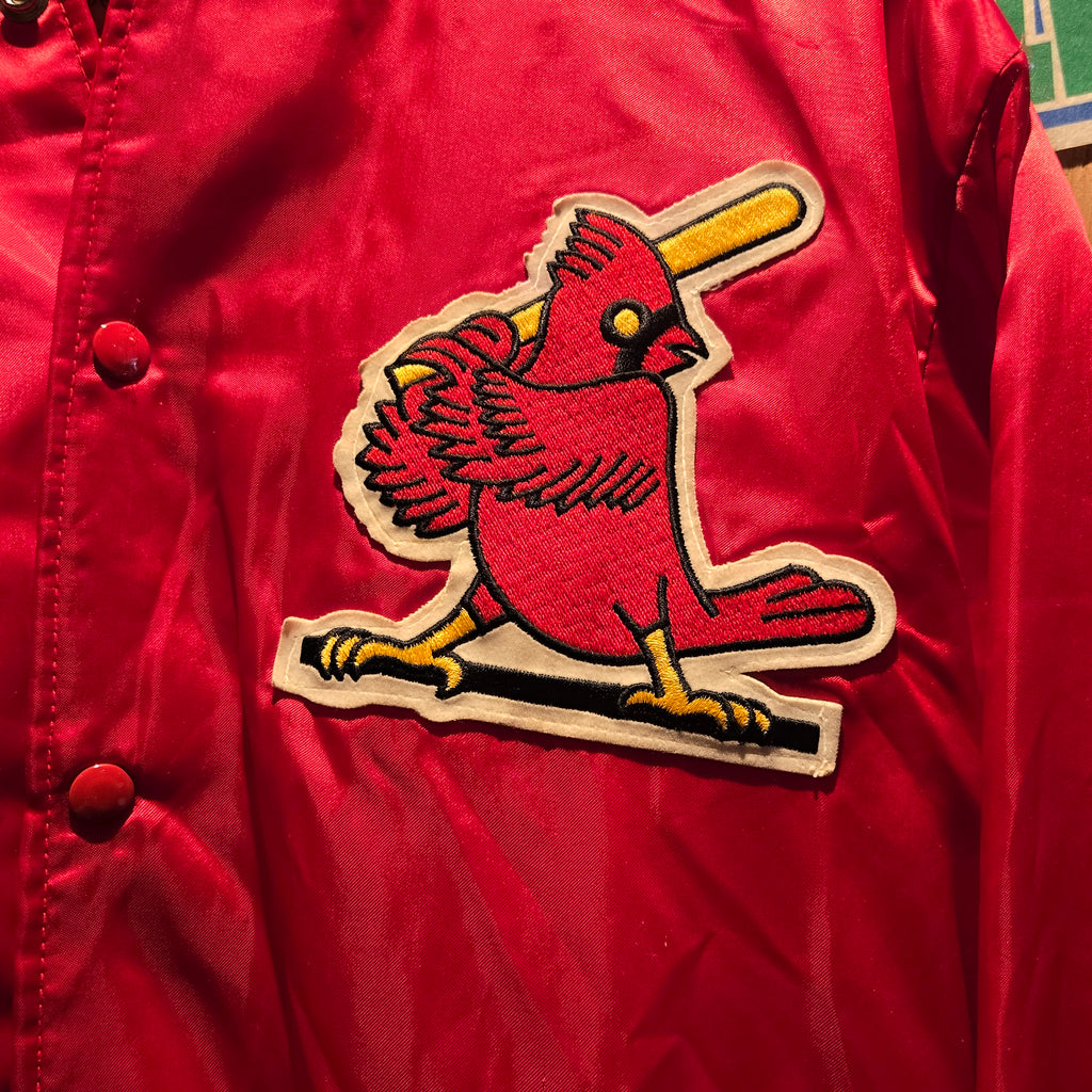 Vintage 90s MLB St Louis Cardinals Baseball Satin Jacket: Large