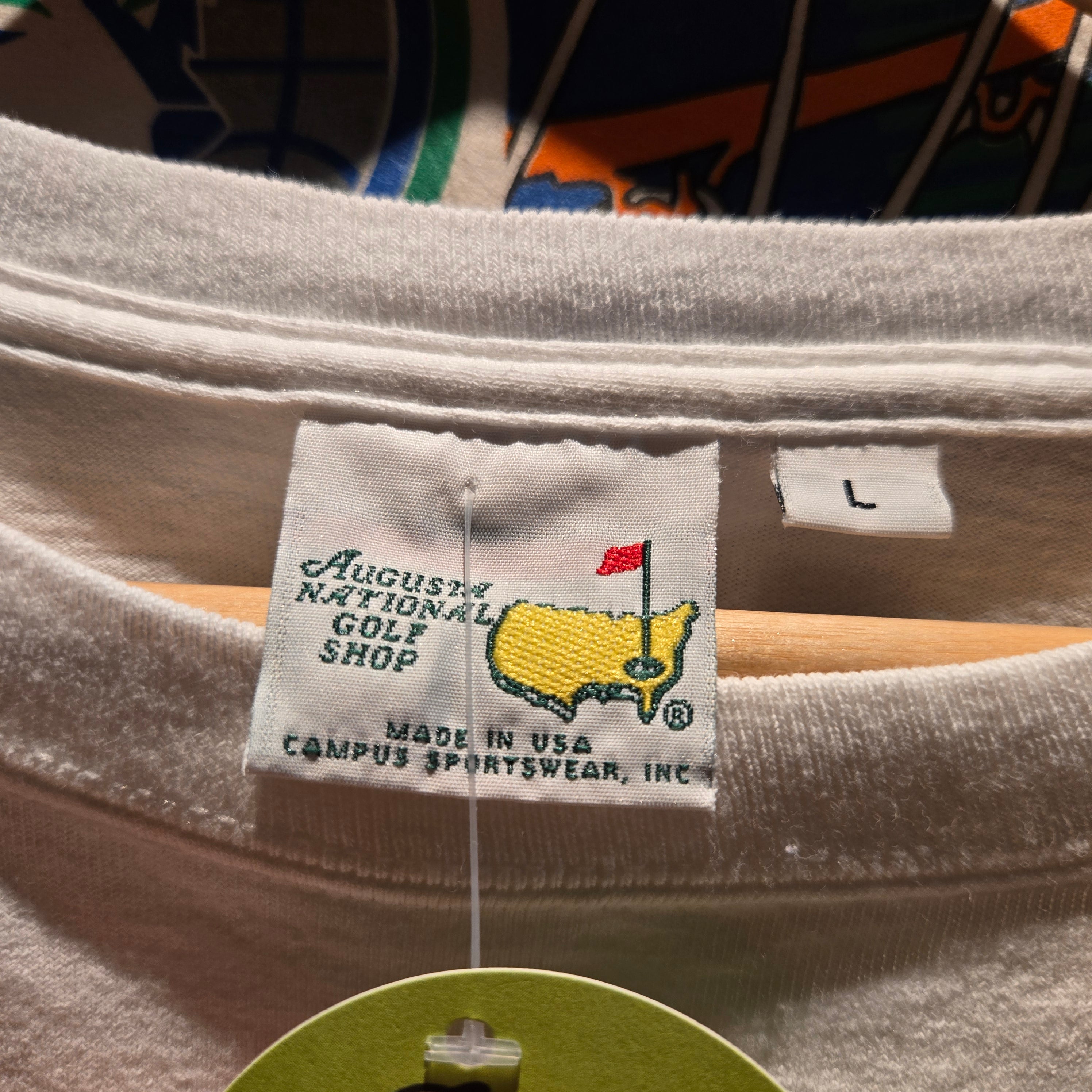 VTG Masters Augusta National Golf Shop Made In USA Long Sleeve T-Shirt: Large