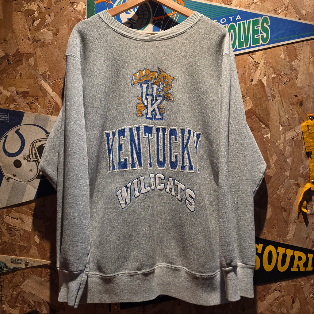 VTG University Of Kentucky Wildcats Reverse Weave Style Sweatshirt: XL