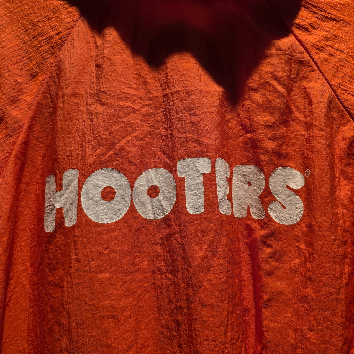 VTG Hooters Orange Windbreaker: Large