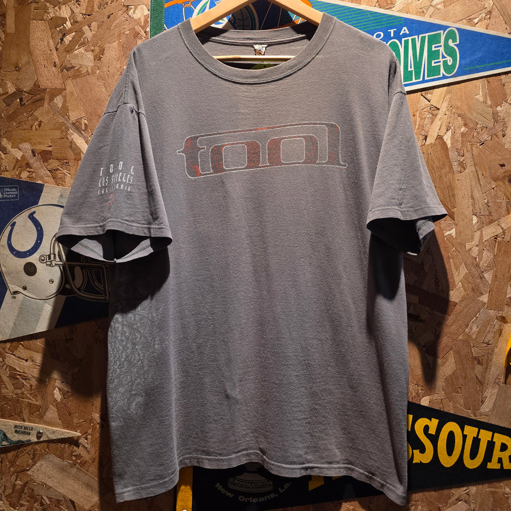 VTG Y2K TOOL Los Angels Gray T-Shirt Rock Band: XL