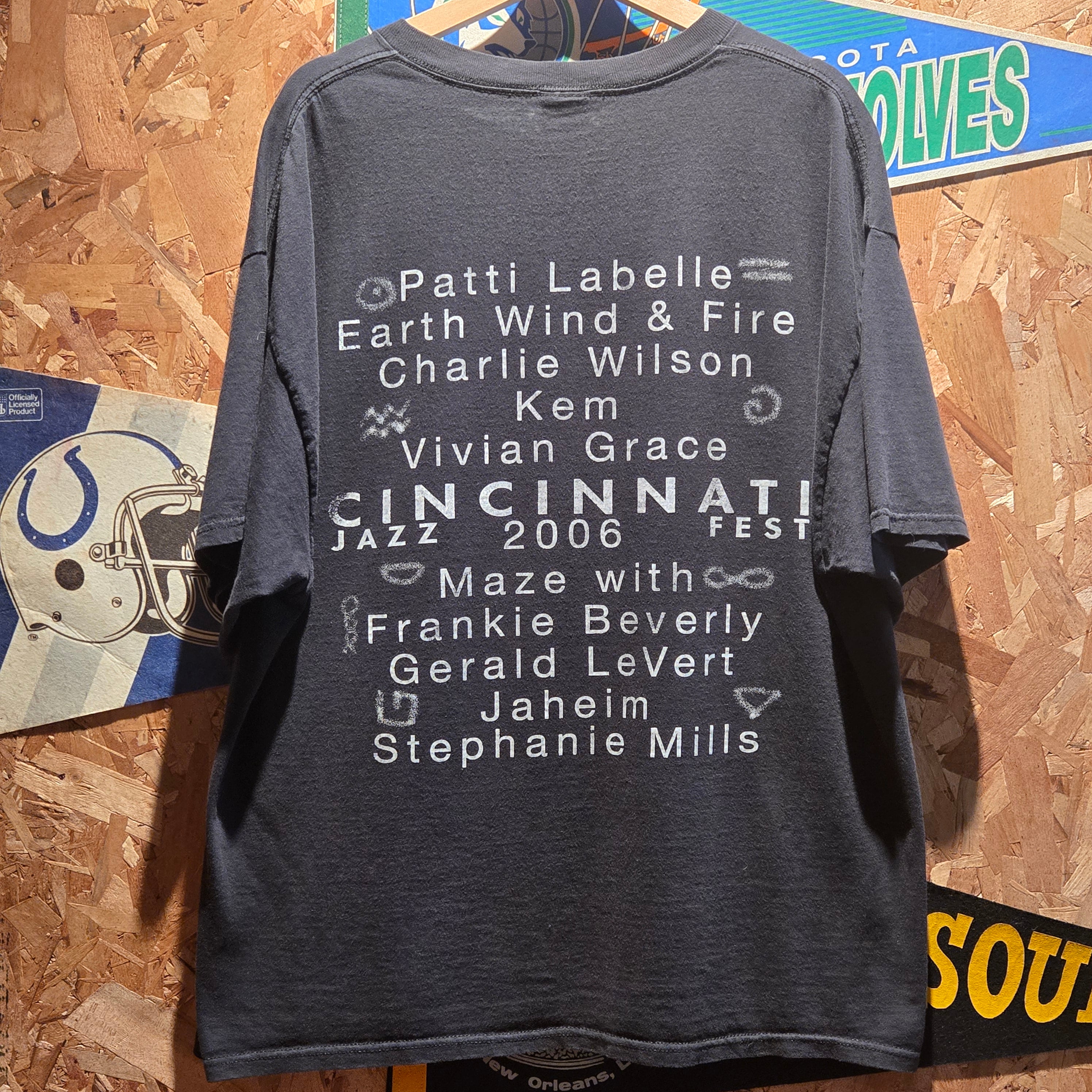 VTG 2006 Cincinnati Jazz Fest Black T-Shirt: 2XL