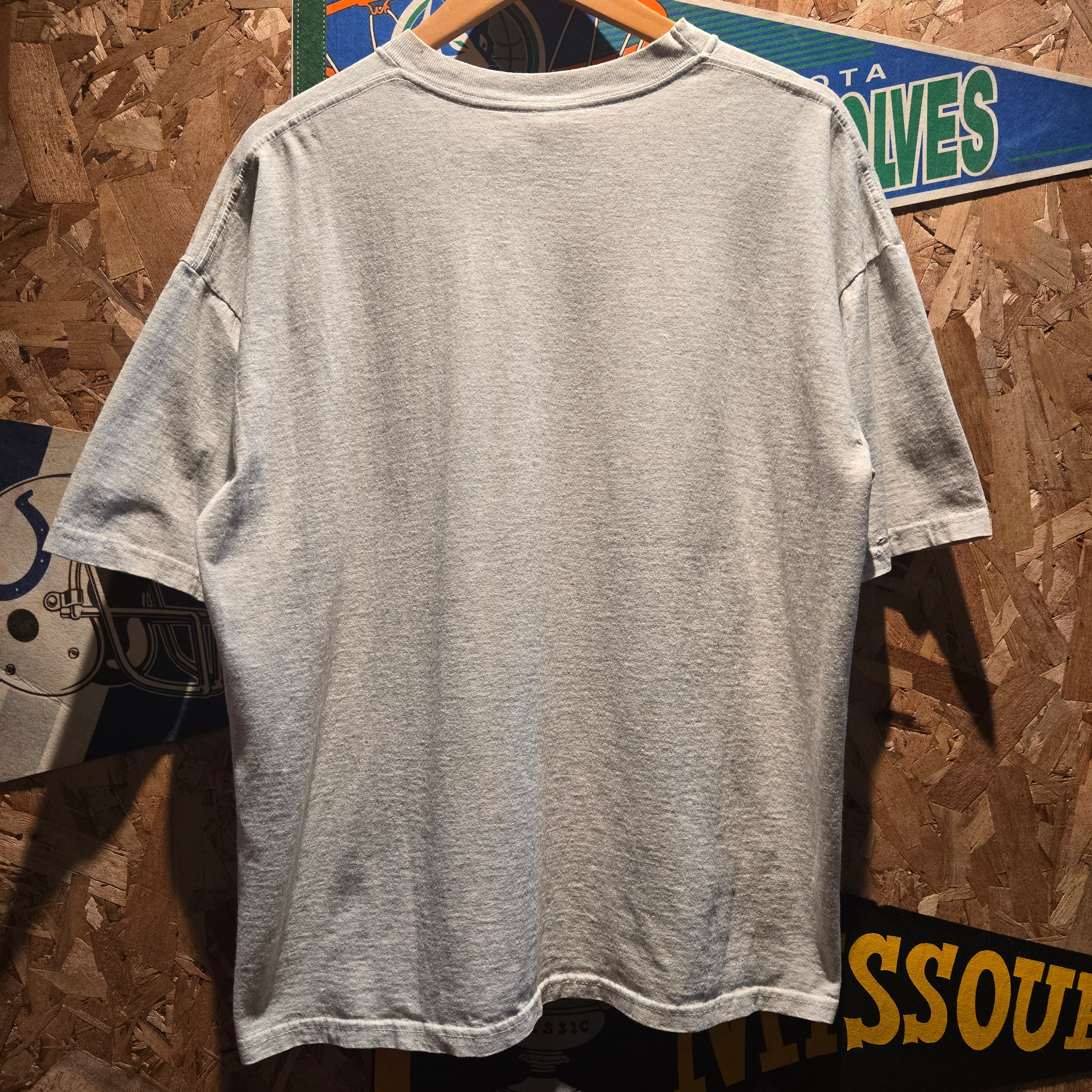 VTG Taz "Kiss Me Im Irish" Grey T-shirt Looney Tunes: Large
