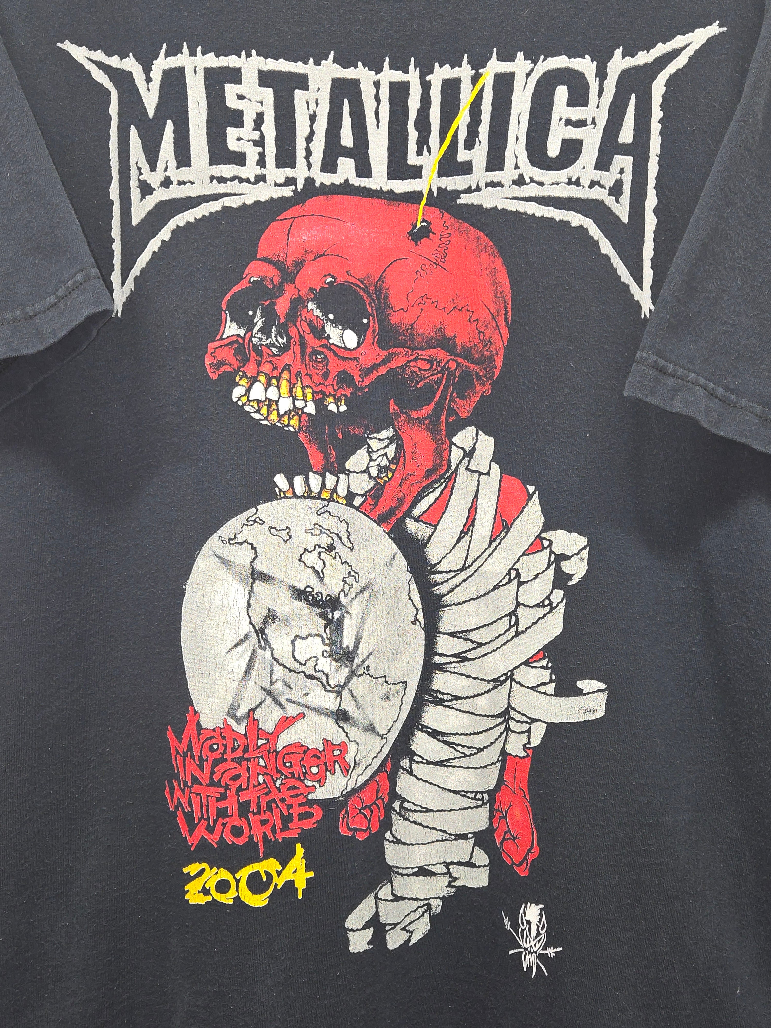 Vintage 2004 Metallica Tour Black T-Shirt W/ Godsmack: 2XL
