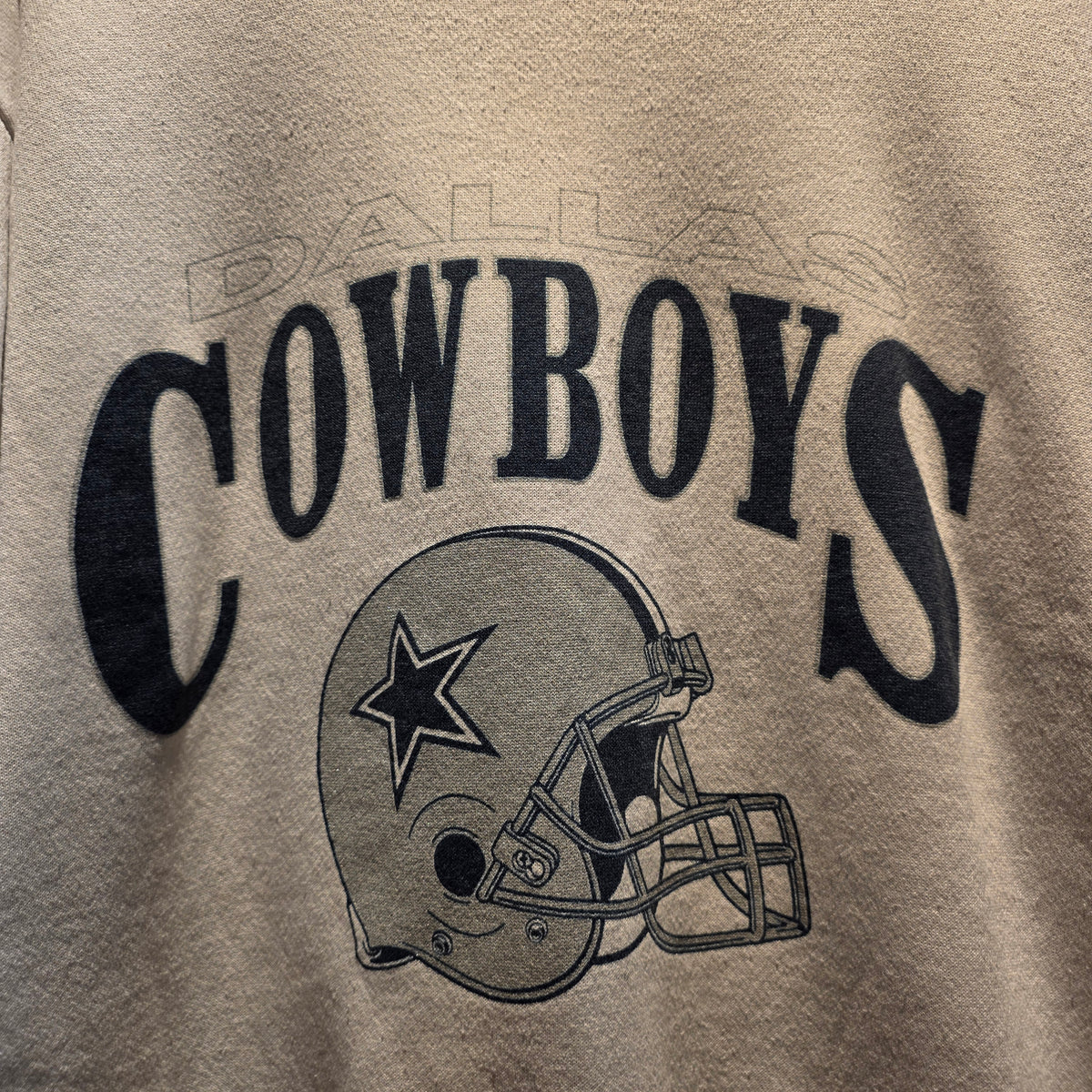 Vintage 80's Atex Dallas Cowboys Sweatshirt White: Large