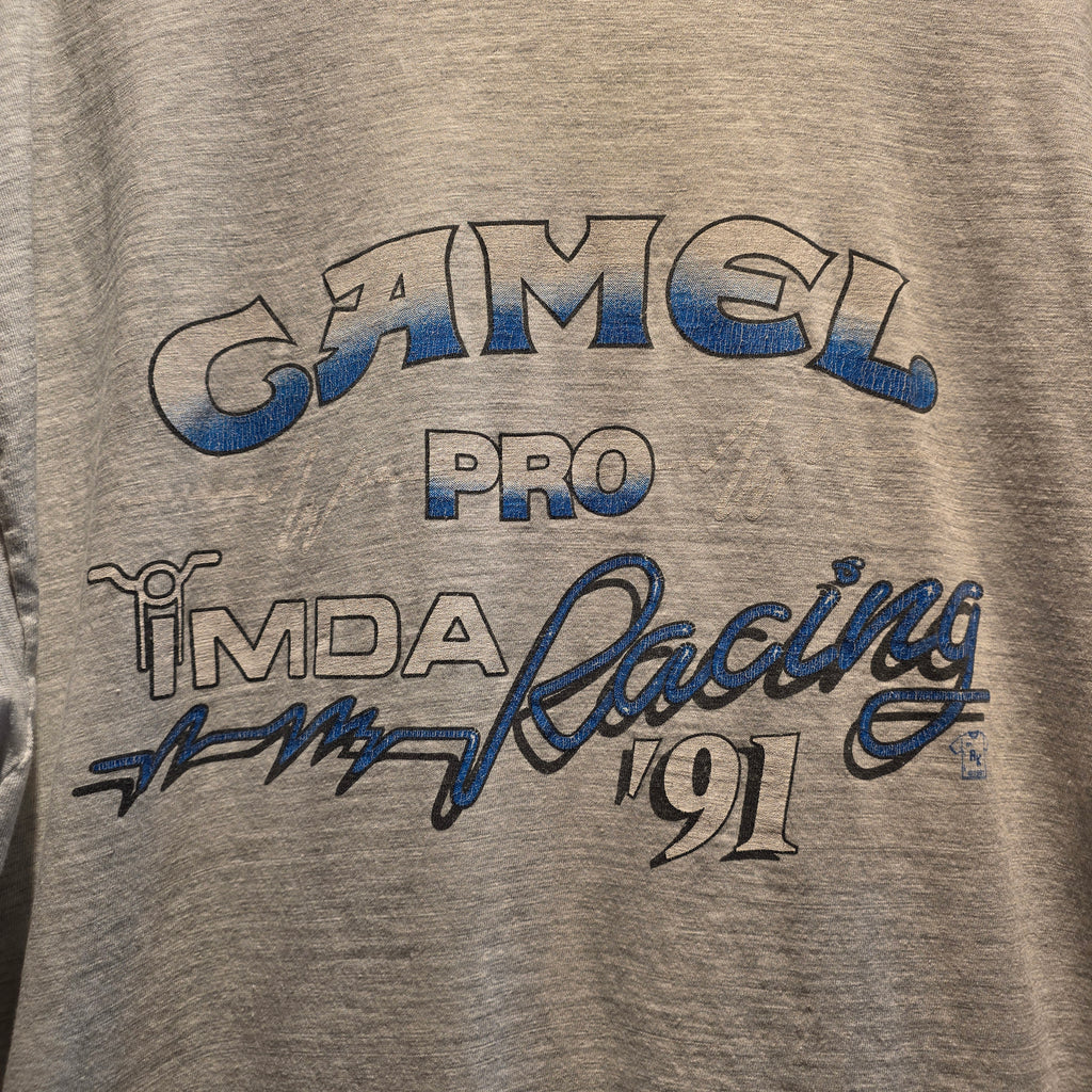 VTG 1991 Gray Camel Pro IMDA Made In USA Mens T-Shirt: XL
