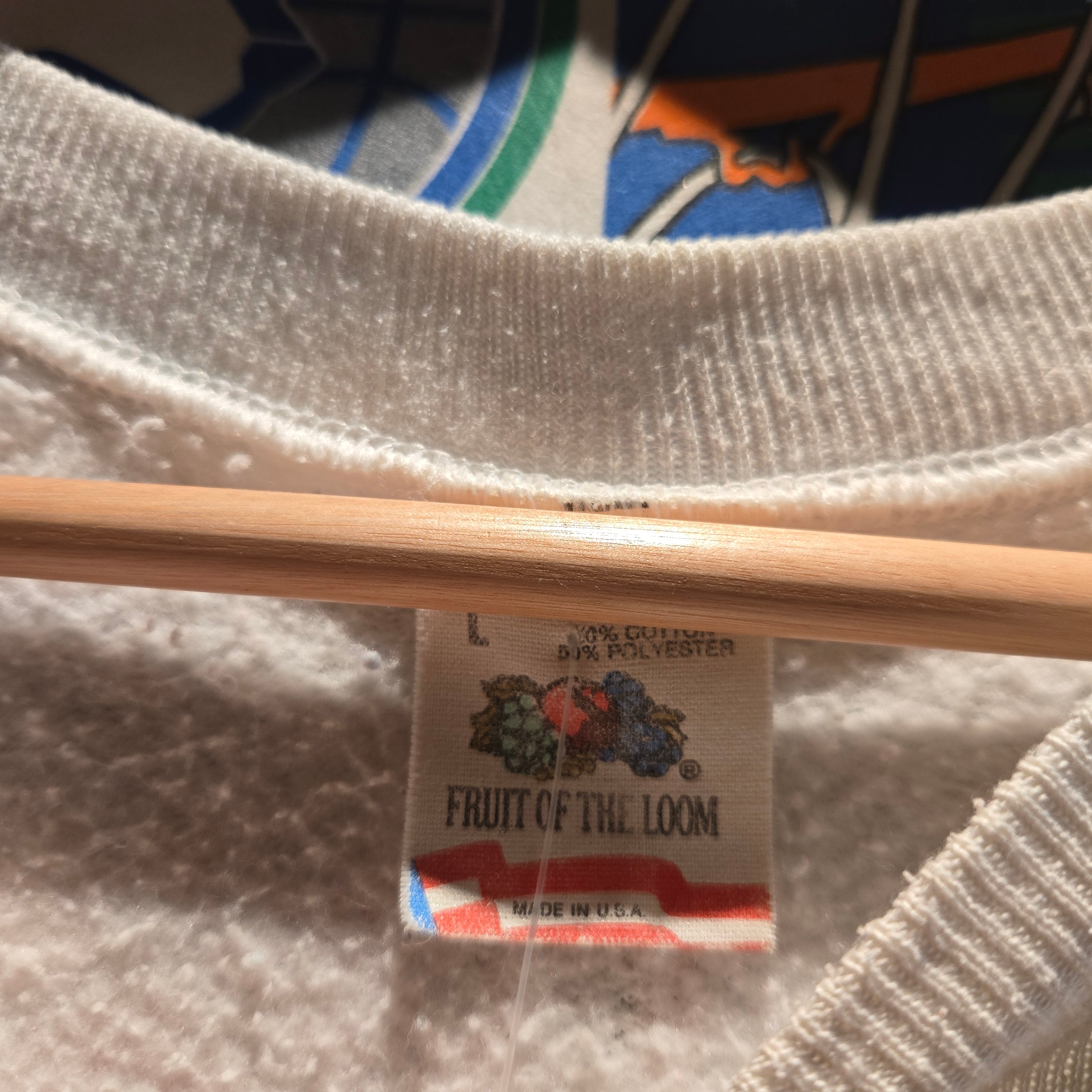 VTG Don Mattingly Mattinglys 23 Evansville, IN Restaurant White Crewneck Sweatshirt: Large
