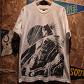 VTG 1997 DC Comics Batman AOP Graphic White T-Shirt: XL