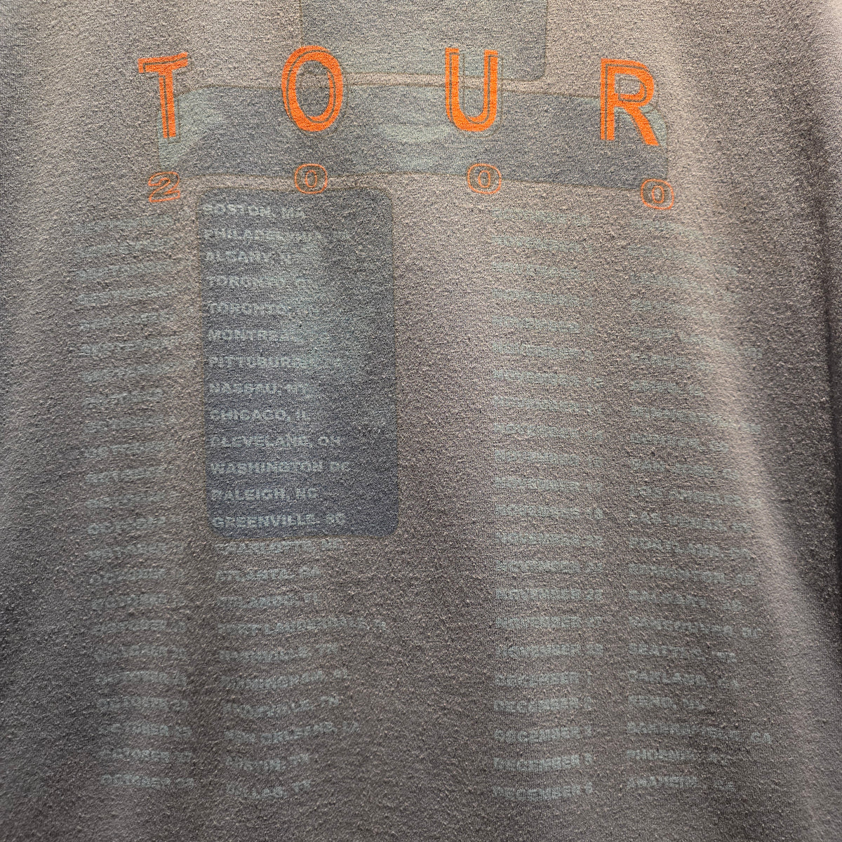 VTG Giant 2000 Y2K Tina Turner Blue Tour T-Shirt: XL