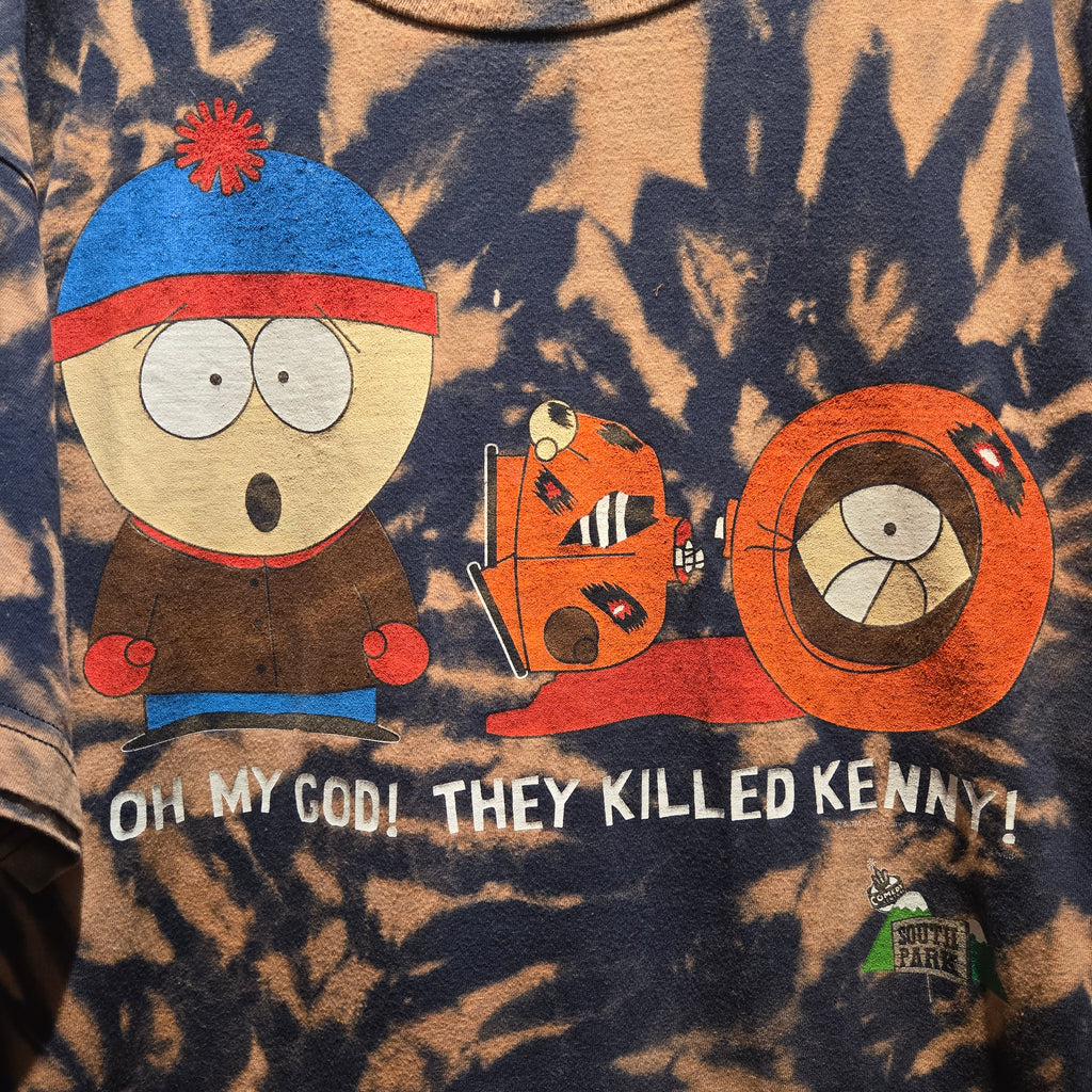 VTG 1997 South Park Tye Dye T-Shirt "OH MY GOD... THEY KILLED KENNY" XL