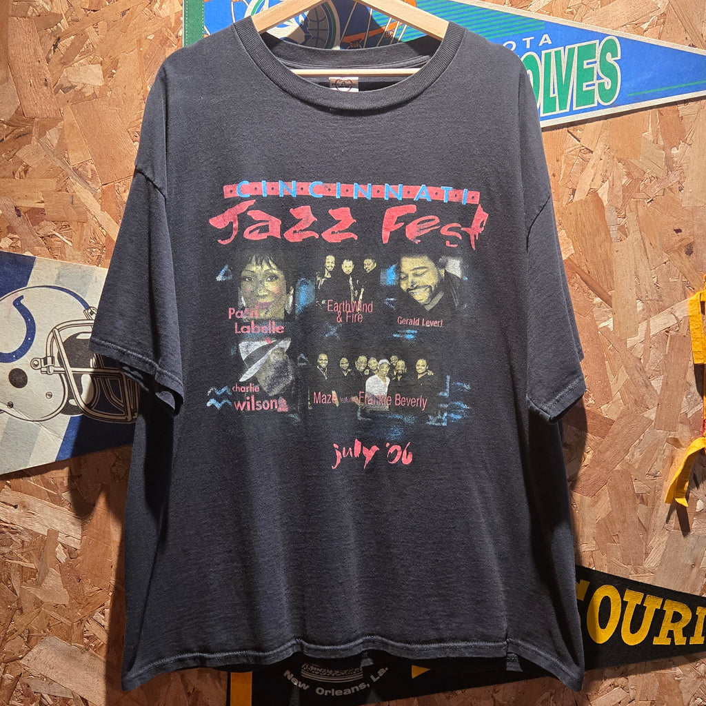 VTG 2006 Cincinnati Jazz Fest Black T-Shirt: 2XL