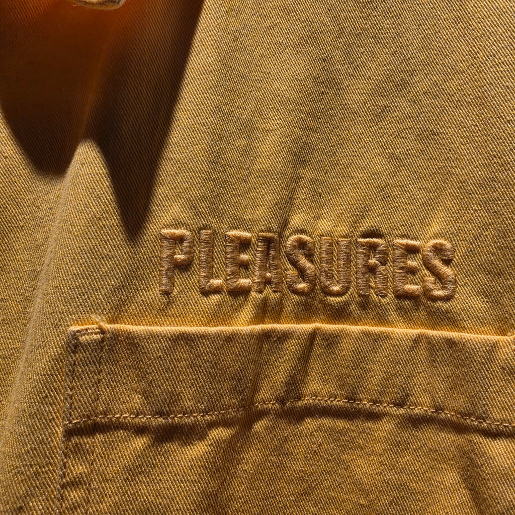 Pleasures Zip Jacket Yellow Pockets: XXL