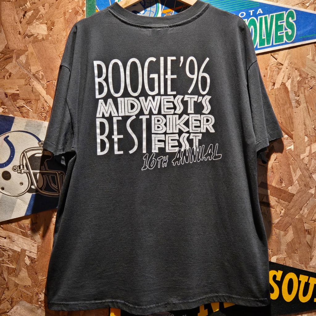 VTG 1996 16th Annual Boogie Survivor Black T-Shirt: XL