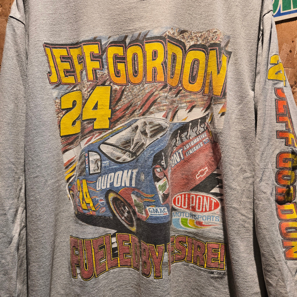 VTG 2001 Jeff Gordon Long Sleeve Graphic Competitors View T-Shirt: XL