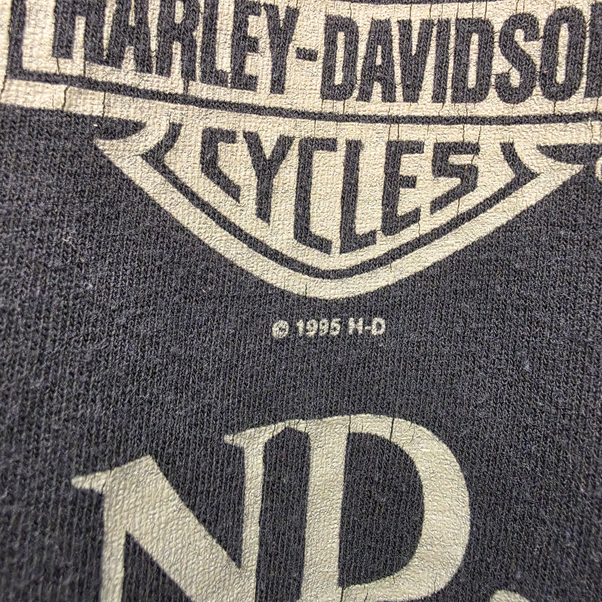 VTG 1995 Harley Davidson Single Stitch Engine Evolution Black T-Shirt: XL