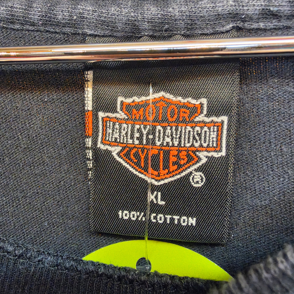 VTG 1995 Harley Davidson Single Stitch Engine Evolution Black T-Shirt: XL