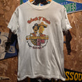 VTG 1987 Roberto Y Tomas Rock'n Roll Indiana White T-Shirt: M/L