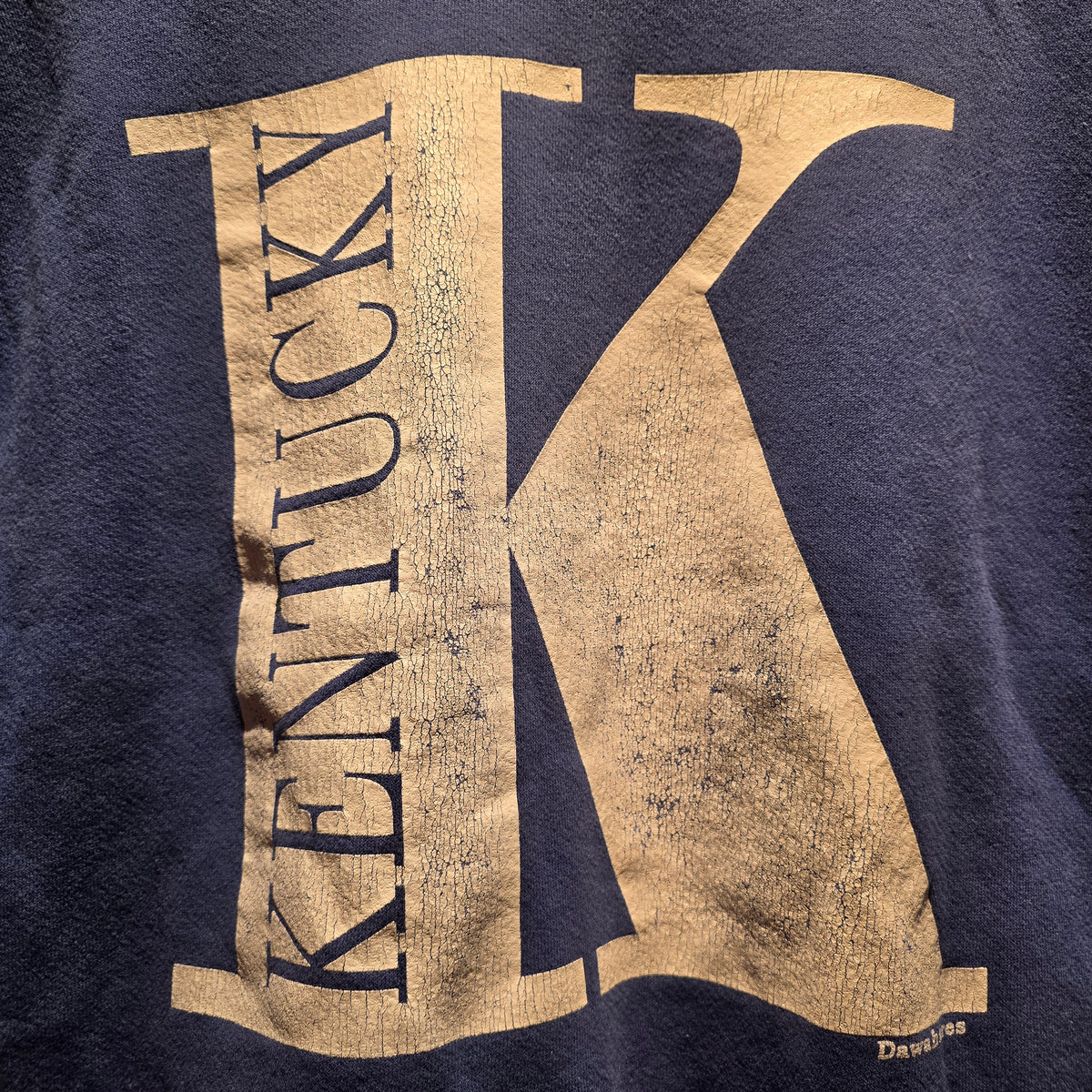 VTG Dawahares Kentucky Big Spellout Blue Sweatshirt: Large