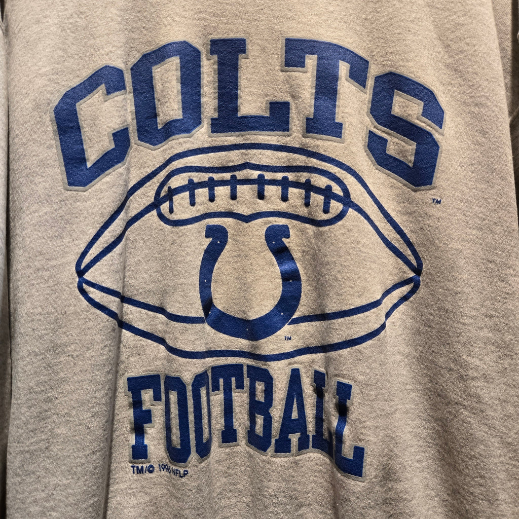 VTG 1996 Indianapolis Colts Gray Sweatshirt Champion Made In USA: Large